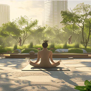 Suncity Monarch Sector 78 Amenities - Meditation Zone