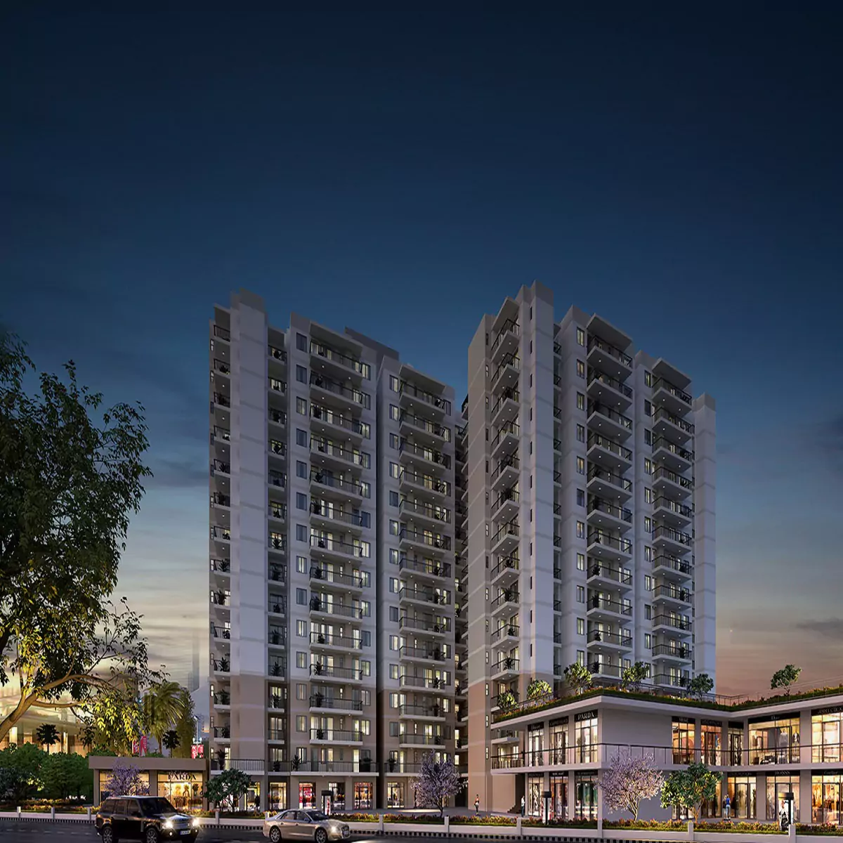 Suncity Monarch Sector 78 Residential Floor street view